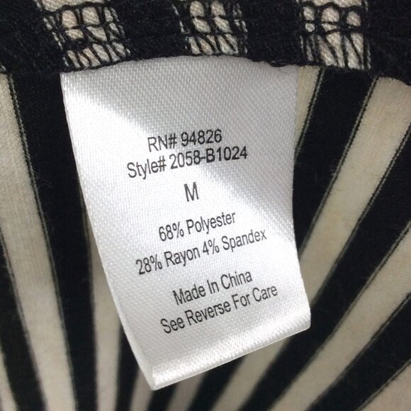 Janet Chung Hooded Duster Cardigan Sweater Womens Size Medium Striped Hi Low - Picture 10 of 10